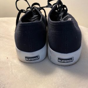 Superga canvas navy sneakers